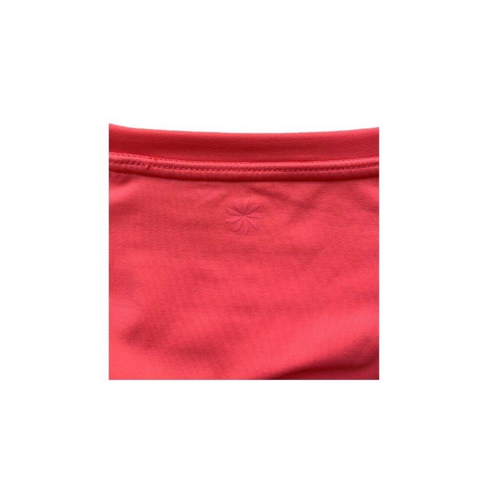 Athleta Sunlover UPF Tulip Back Long Sleeve Workout Top Size XS Coral Rash Guard - Picture 3 of 8
